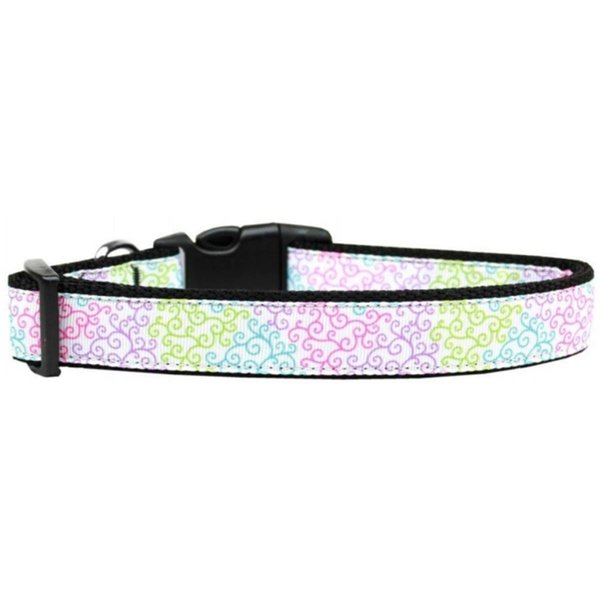 Unconditional Love Summer Swirls Nylon Dog Collar Large UN764824